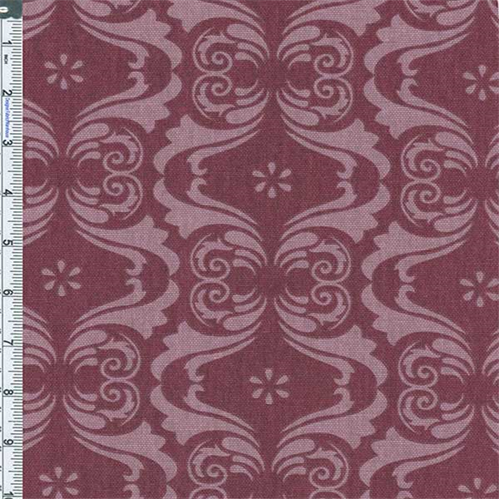 Berry Purple Cipriani Damask Print Home Decor Cotton 55676