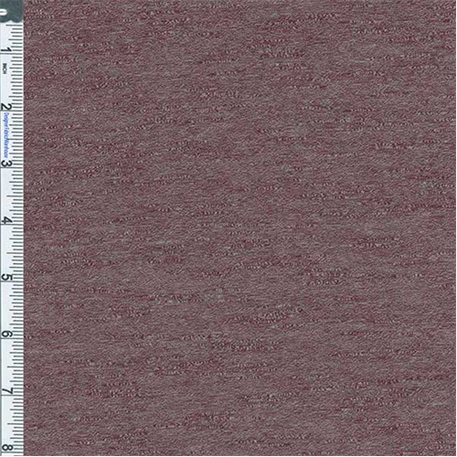Wine Marled Slub Jersey Knit 55523