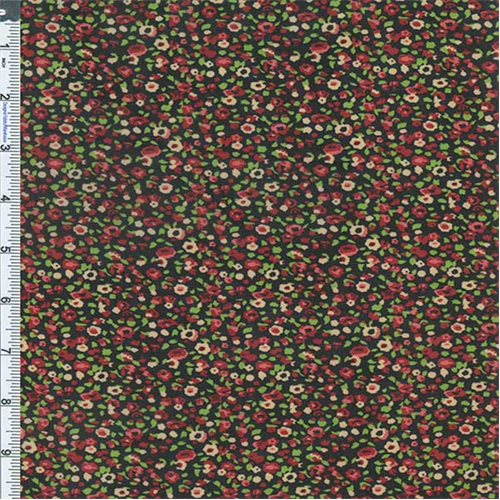 Spiced Brown Multi Sugar and Spice Floral Chiffon 55662