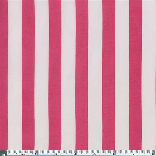 Berry Pink Bold Stripe Chiffon 55608