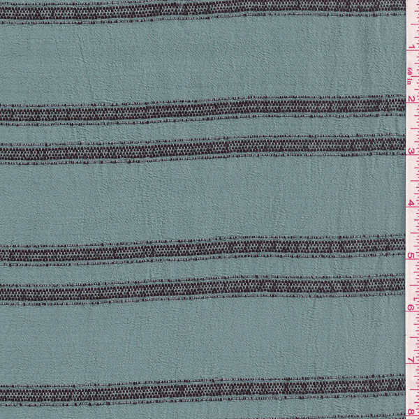 Jade Green/Black Textured Rayon 16786