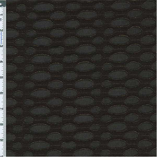 Black/Gold Textured Foil Novelty Knit 56320