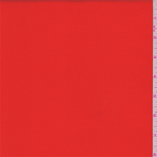 Fire Red Polyester Outerwear