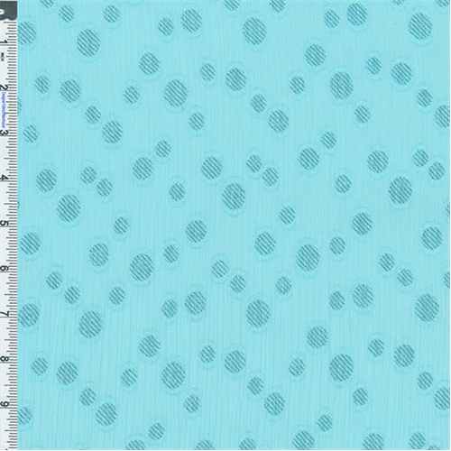 Light Blue Dotted Yoryu Chiffon 56364
