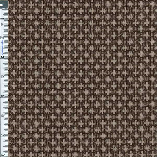 Brown/Beige Basket Cross Dobby Suiting 56395