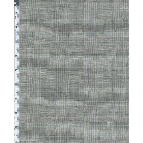 Gray/White Crinkle Glenplaid Shirting 56417