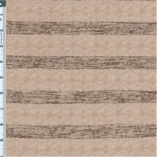 Mocha/Beige Stripe Jacquard Knit 56425