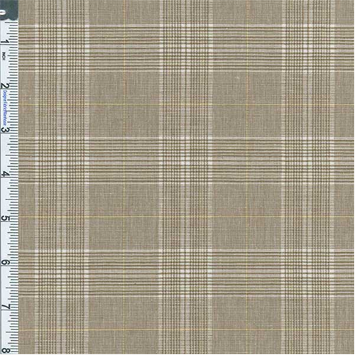Wheat/White/Yellow Nelson Glenplaid Suiting 56444
