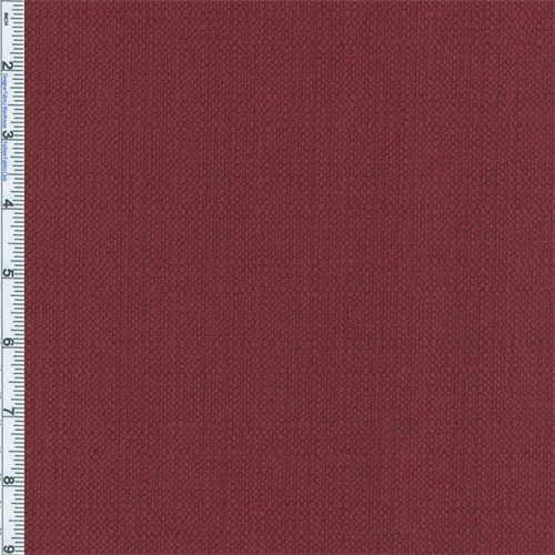Cranberry Red Slub Woven Home Decorating Fabric
