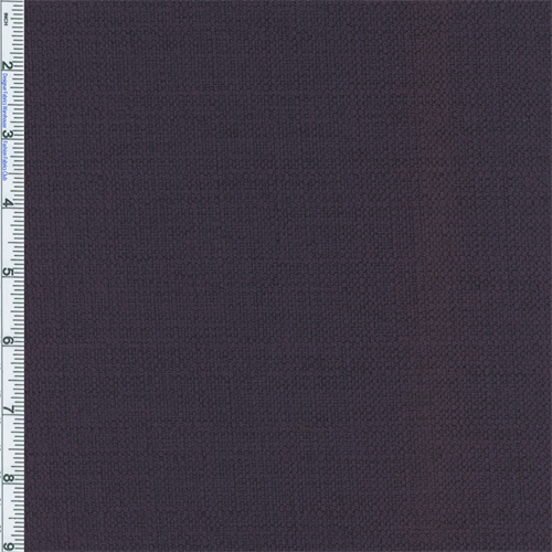 Dark Purple Slub Woven Home Decorating Fabric