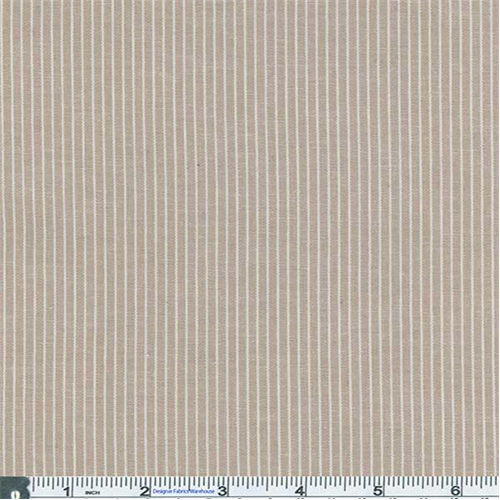 Beige Pinstripe Stretch Cotton 55116