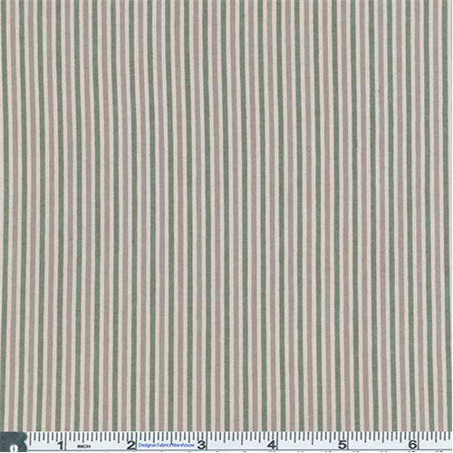 Tan/Green Stripe Dobby Texture Cotton 55115