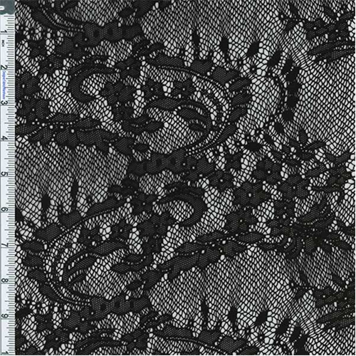 Black Lucia Jacquard Lace Knit 56558
