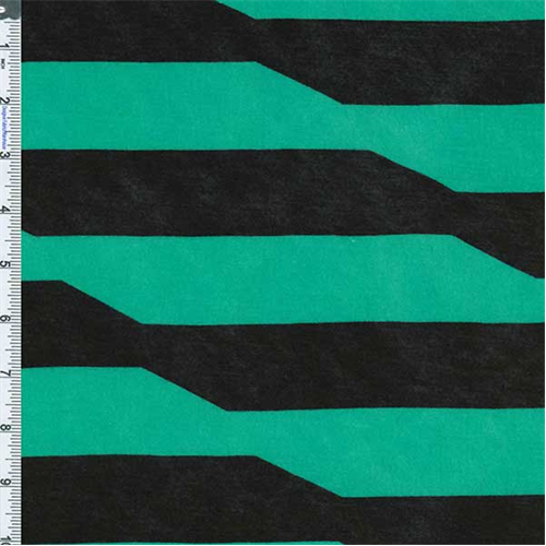 Black/Aqua Abstract Knit 56585