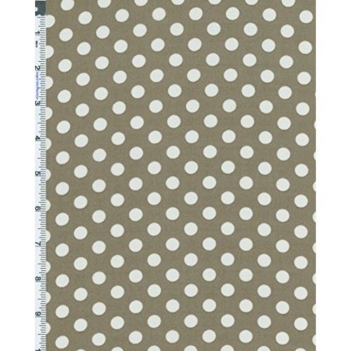 Taupe/White Polka Dot Hi-Multi Chiffon 56966
