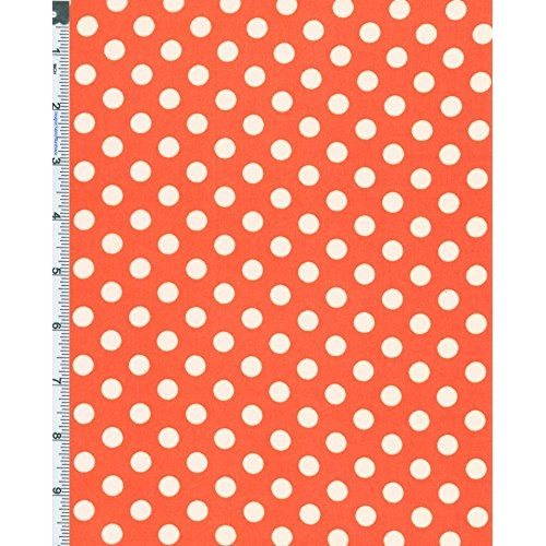 Orange/White Polka Dot Hi-Multi Chiffon 56968