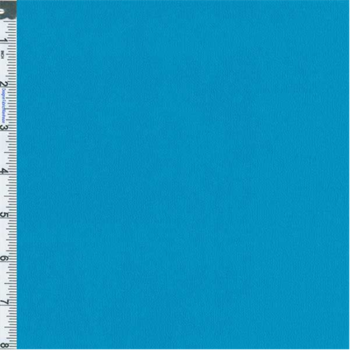 Cyan Blue Crepe Weave Rayon 56982