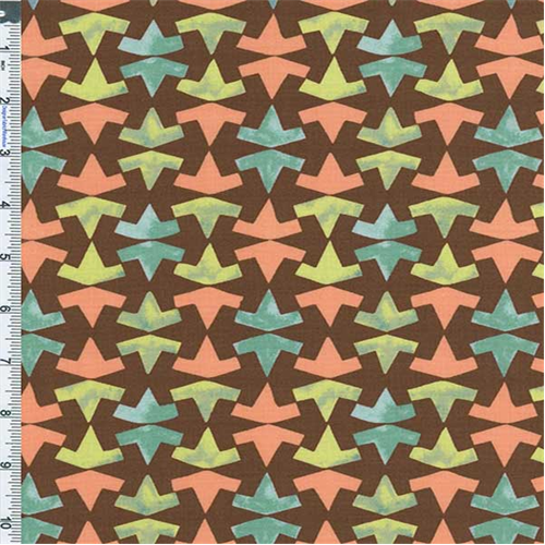 Brown Multi Victoria Albert Museum Jones Tipped Print Cotton 57019