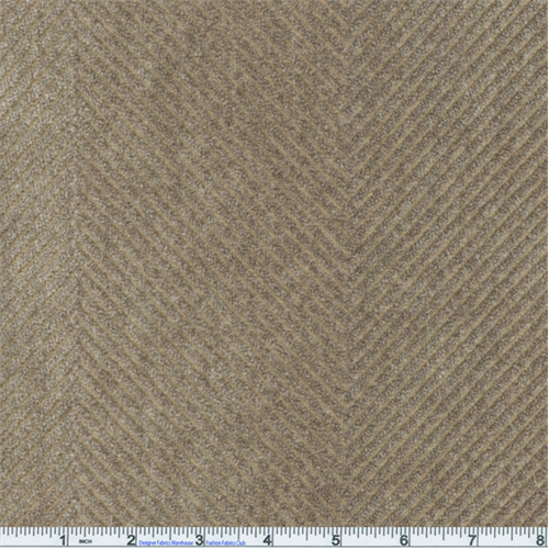 Beige Putty Odyssey Herringbone Chenille Home Decorating Fabric DFW50368