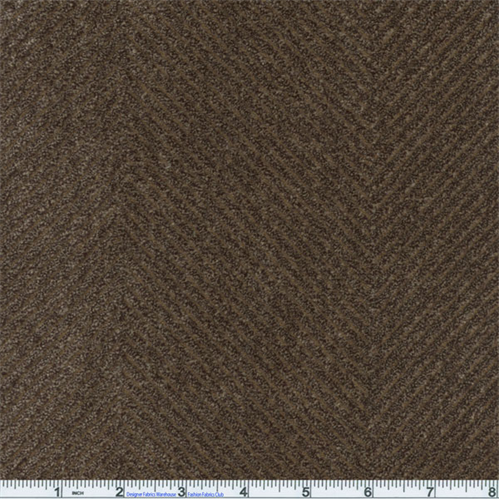 Cocoa Brown Odyssey Herringbone Chenille Home Decorating Fabric DFW50369