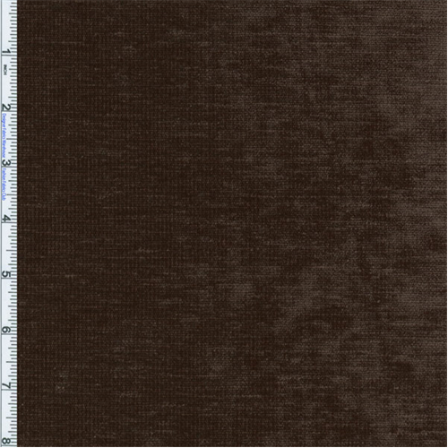Bark Brown Designer Palermo Velvet Chenille Home Decorating Fabric DFW50493
