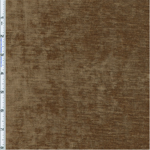Saddle Brown Designer Palermo Velvet Chenille Home Decorating Fabric DFW50494