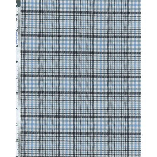 Blue/Black Dawson Plaid Polyester 57189