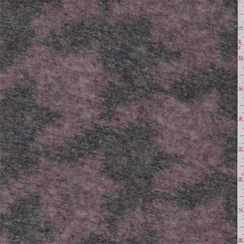 Pink/Gray Boiled Wool Knit