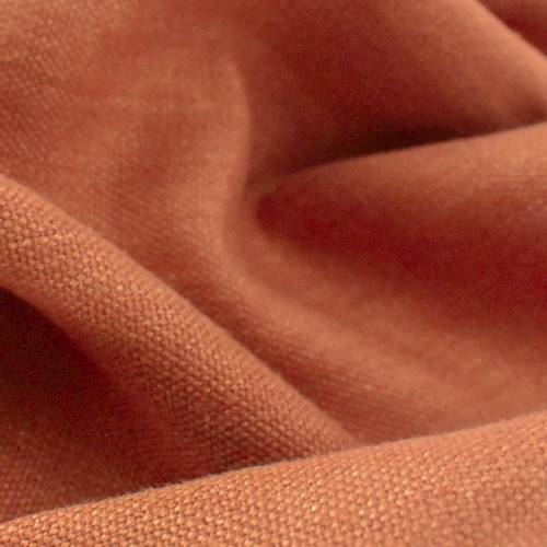 Cinnamon Orange Designer Linen Home Decorating Fabric DFW50223