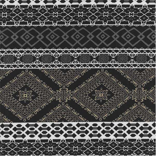 Black Peached Tile Print Knit 56934