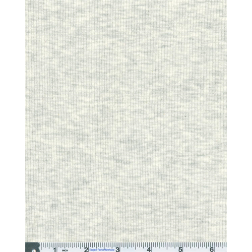Light Grey 2 x 1 Space Dye Mini Rib Knit 57475