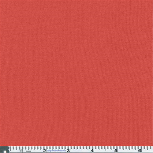 Orangy-coral 1 X 1 Rib Knit 57493