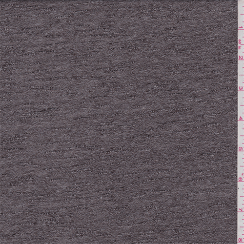 Coffee Brown Slubbed Jersey Knit