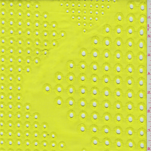 Neon Lemon Yellow Eyelet