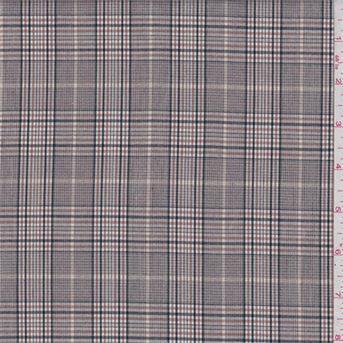 Cinnamon Brown/Black Plaid Poplin