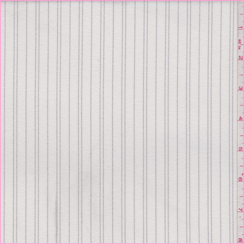 Winter White/Black Stripe Twill Suiting