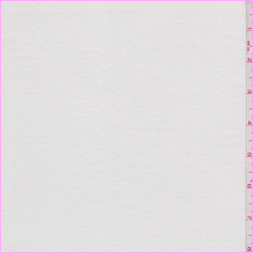 Pearl White Slub Jersey Knit