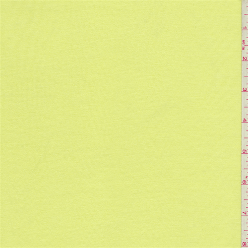 Chiffon Yellow Slub Jersey Knit