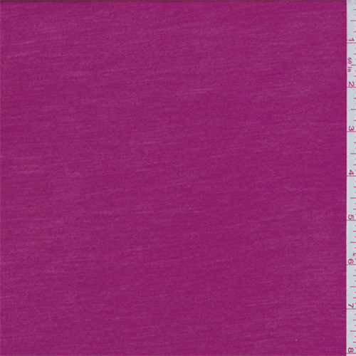 Berry Pink Slub Jersey Knit
