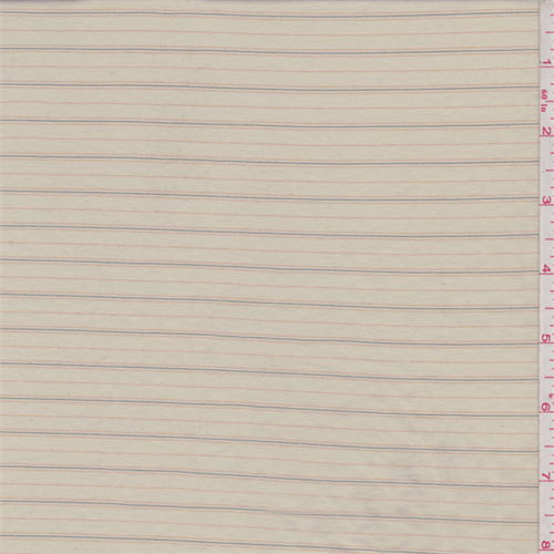 Golden Beige Pinstripe Cotton Shirting