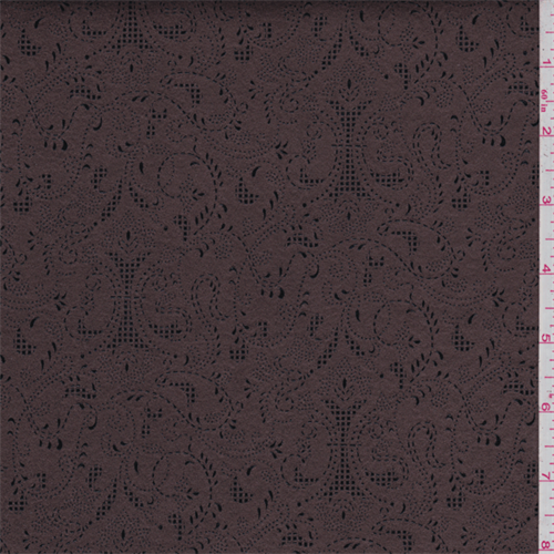 Brown Flocked Ultrasuede