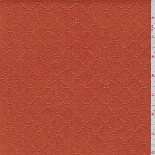 Orange Quilted Ultrasuede