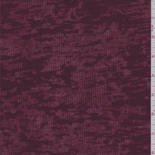 Maroon Thermal T-Shirt Knit