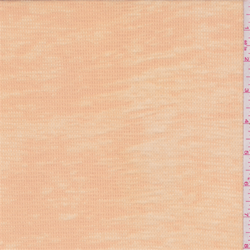 Soft Peach Thermal T-Shirt Knit