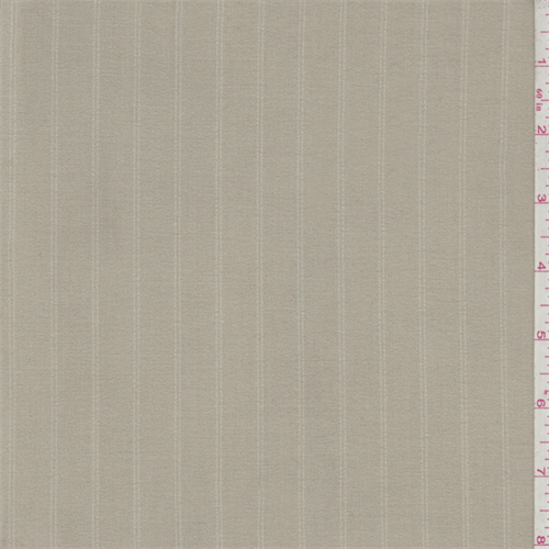 Sandy Tan Stripe Polyester Suiting