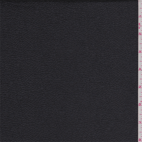 Black Patent Embossed Jersey Knit