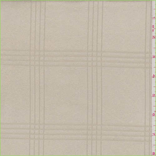Golden Beige Plaid Microsuede