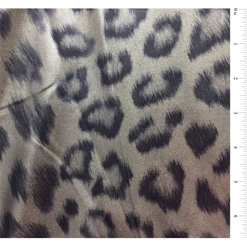 Silver Cheetah Foil Jersey Knit