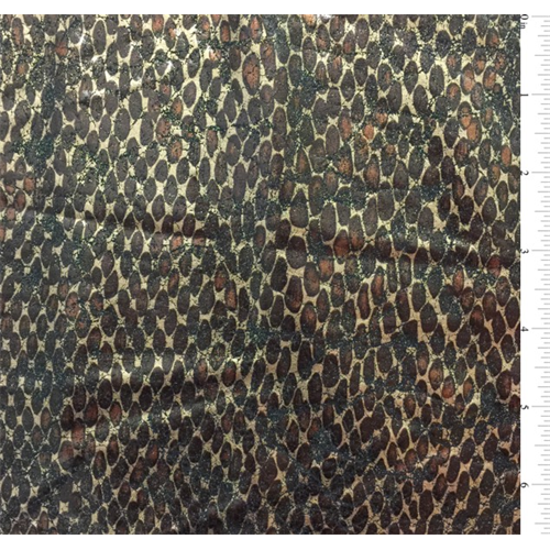 Gold Animal Foil Jersey Knit