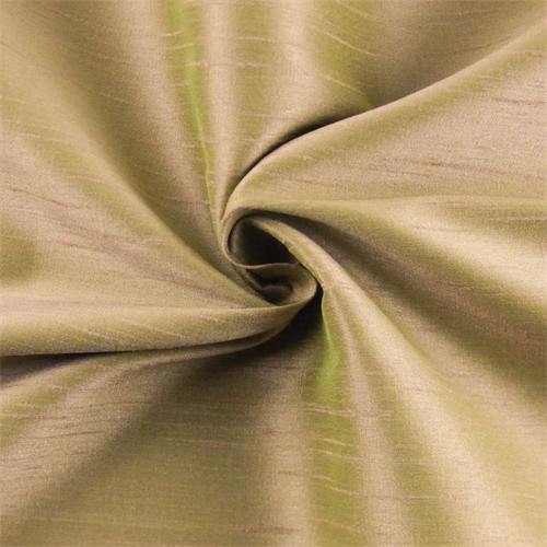 Taupe/Green Iridescent Shantung Home Decorating Fabric